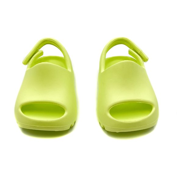 YEEZY X ADIDAS Glow Green Infant Slide Sandals NIB - Picture 3 of 13